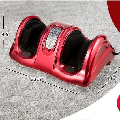 Costway Shiatsu Foot Massager Machine, COSTWAY Deep Kneading Rolling Massage for Feet, Leg Calf Ankle, Electric Massager W/Remote, 4 Massage Modes, Burgundy-Deals for You Days