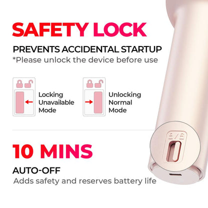 TYMO CURLGO - Cordless Automatic Curling Iron Negative Ionic with Comfort Handles Comfortable Handle Heated Curler Hair Curler Waver